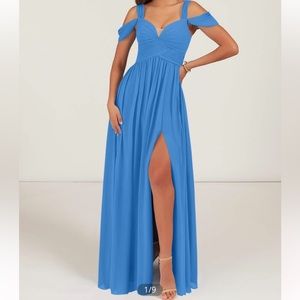 Blue bridesmaid dress
